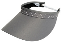 Dames zonneklep / visor "Glove It”- Grijs bling