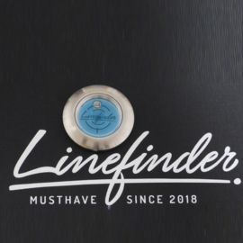 Linefinder - Edelstahl mit Hellblau