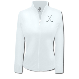 Damen Sportjacke "Titania" Weiss - design Golfschläger