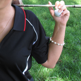 Golf Goddess golf strokes  zähler  "Chelsea Charles - silberne golfball charms