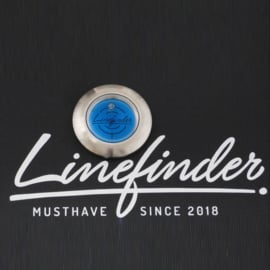 Linefinder - edelstaal met donker blauw