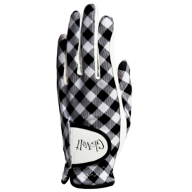 Dames zonneklep / visor "Glove It"– design Checkmate