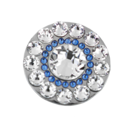 Spyglass Hill Sapphire Blue golfbal marker  "Girls Golf Bling"– zilver / blauw.  Vanaf: €20,95 - €29,95