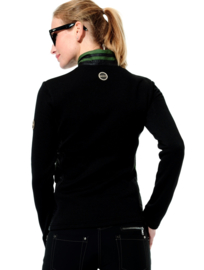 Dames sport jacket MDC Softex - kleur Zwart/Olijf