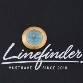 Linefinder - messing met licht blauw