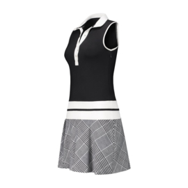 Golfjurk PAR69 Beaudile Check Print - Zwart/Wit