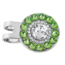 Turtle Bay Green golfbal marker "Girls Golf Bling"– groen / zilver.  Vanaf: €20,95 - €29,95