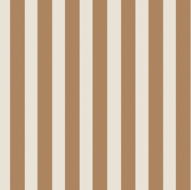 Verticale strepen toffee, tricot