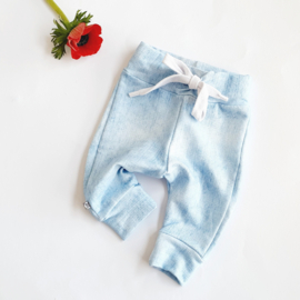 Joggers zonder zakken/kniestukken, denim lookalike, maat 62