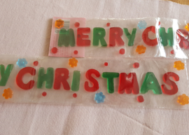Gel Letters Merry Christmas in vrolijke kleurtjes