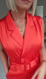 HEAVEN silky jumpsuit red