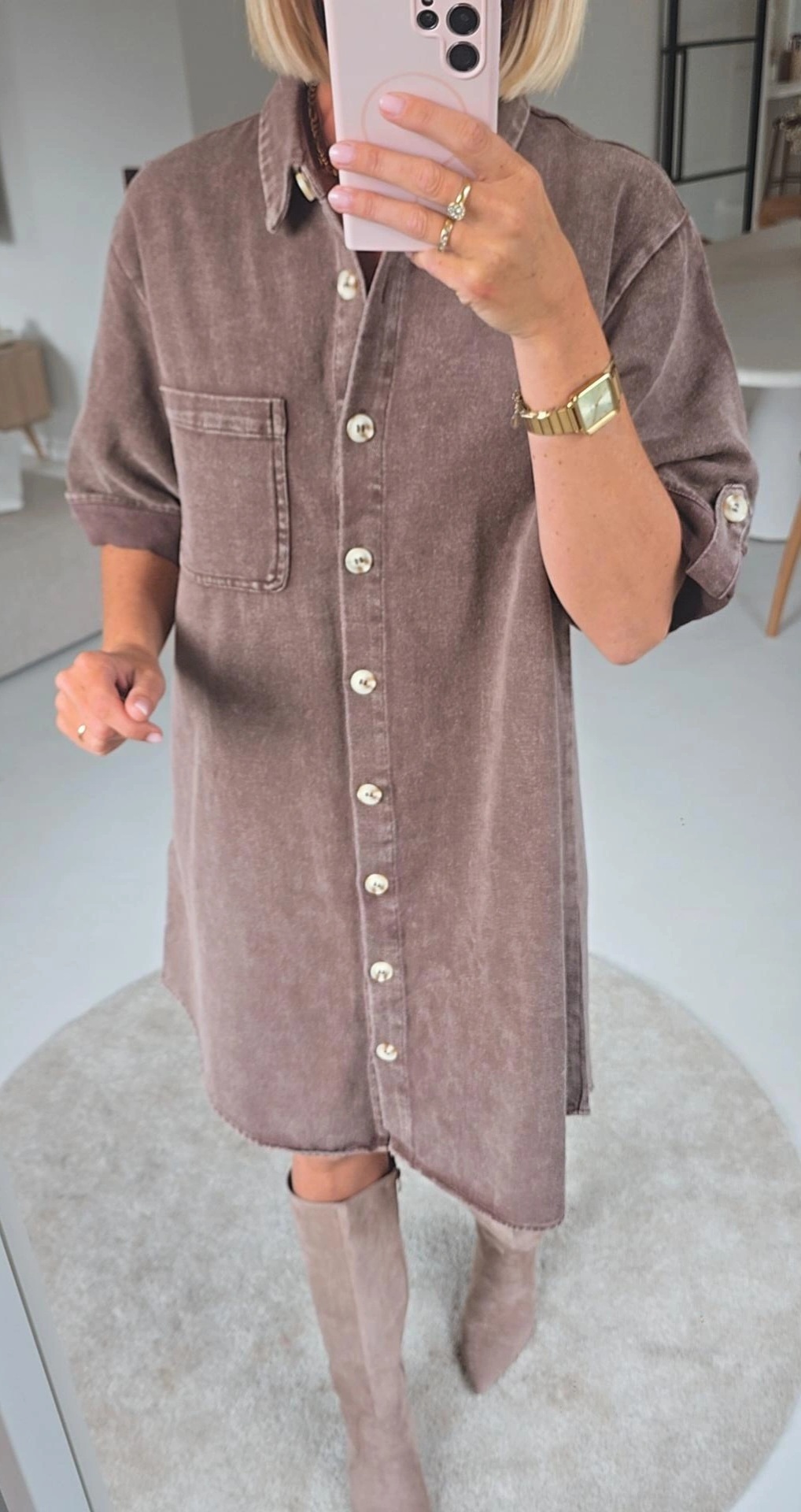 THE PERFECT JEANS 3 dress chocolat