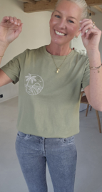 SUNSETS cotton T-shirt olive
