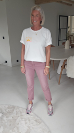 BEACH CLUB SUNSET tee white