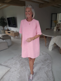 EMMA denim dress pink