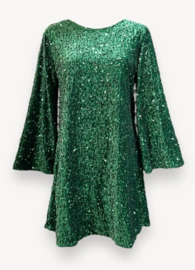 MELLIE glitter dress green
