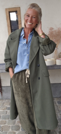 TRUDY maxi  coat khaki