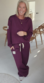 ANDIE jogger set burgundy