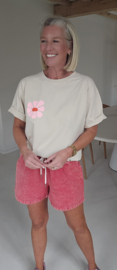 MADE FOR MORE cotton T-shirt beige