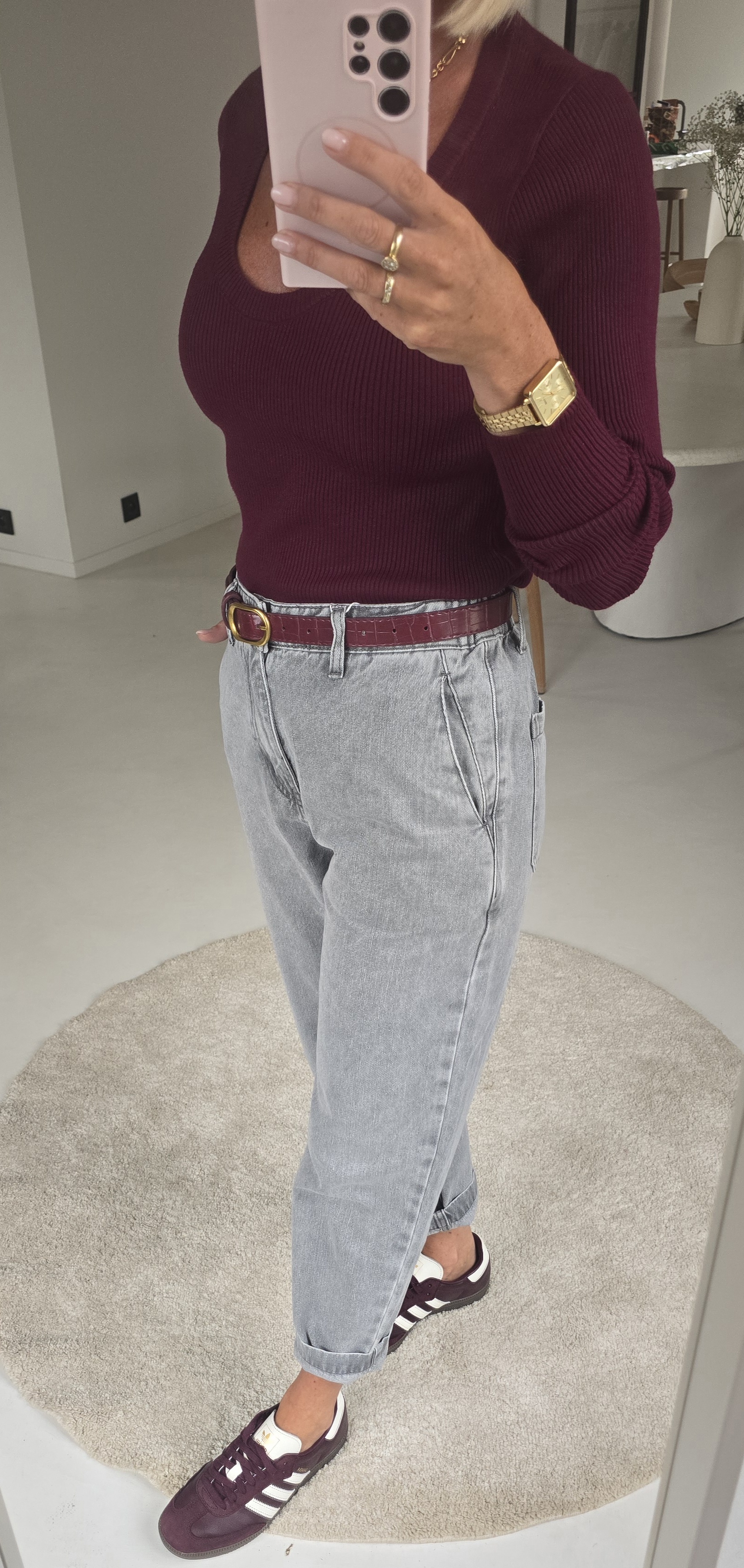 MANOUK balloon jeans grey