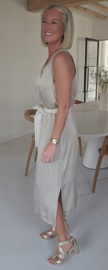 ADRIAN maxi satin dress champagne