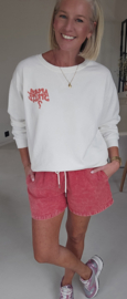 APEROL SPRITZ cotton sweatshirt white