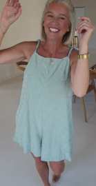 JOLIA sleeveless terry playsuit soft mint