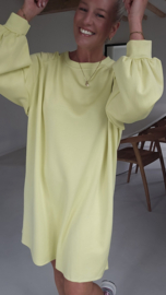 ARIEL sweatshirt dress yellow