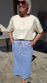 BREEZY DOTS top yellow