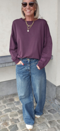 BEA cotton sweatshirt plum