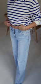 MARIANDE wide leg jeans light blue tall line