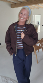 VIVI suede jacket chocolat