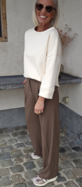ANDREA fleece sweatshirt vanilla