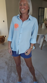 LE SOLEIL tetra shirt blue