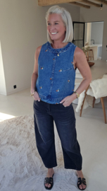 LIVIA barrel jeans washed black