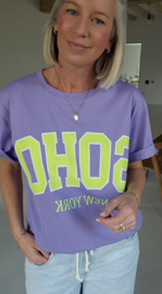 SOHO cotton T-shirt lilac
