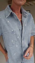 JULIET jeans flower playsuit