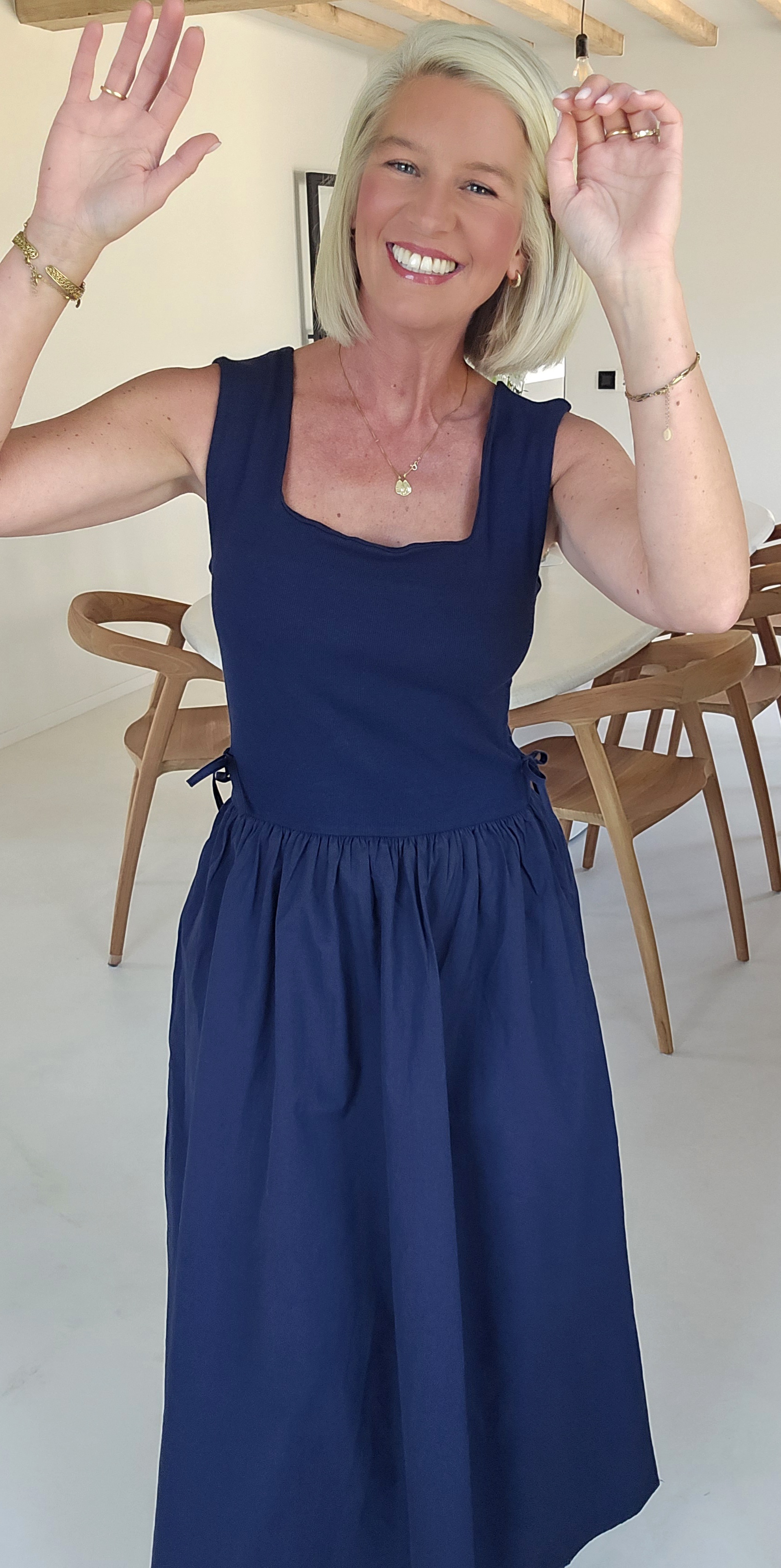 MINKA maxi dress navy