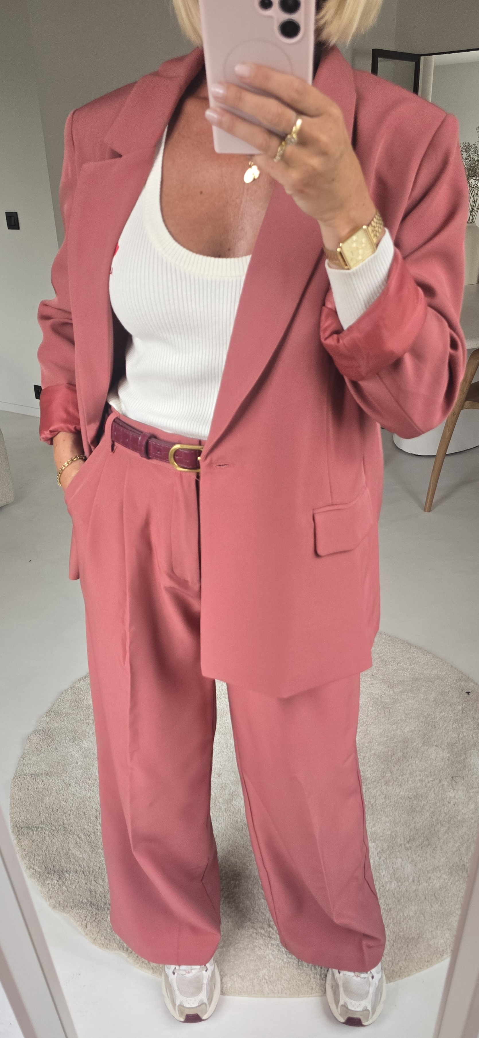 BILLIE-JEAN suit blazer old pink