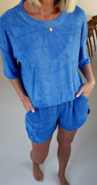 DANA terry T-shirt royal blue