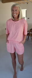 DANA terry shorts peach