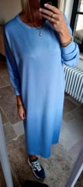 CELIA maxi sweatshirt dress blue