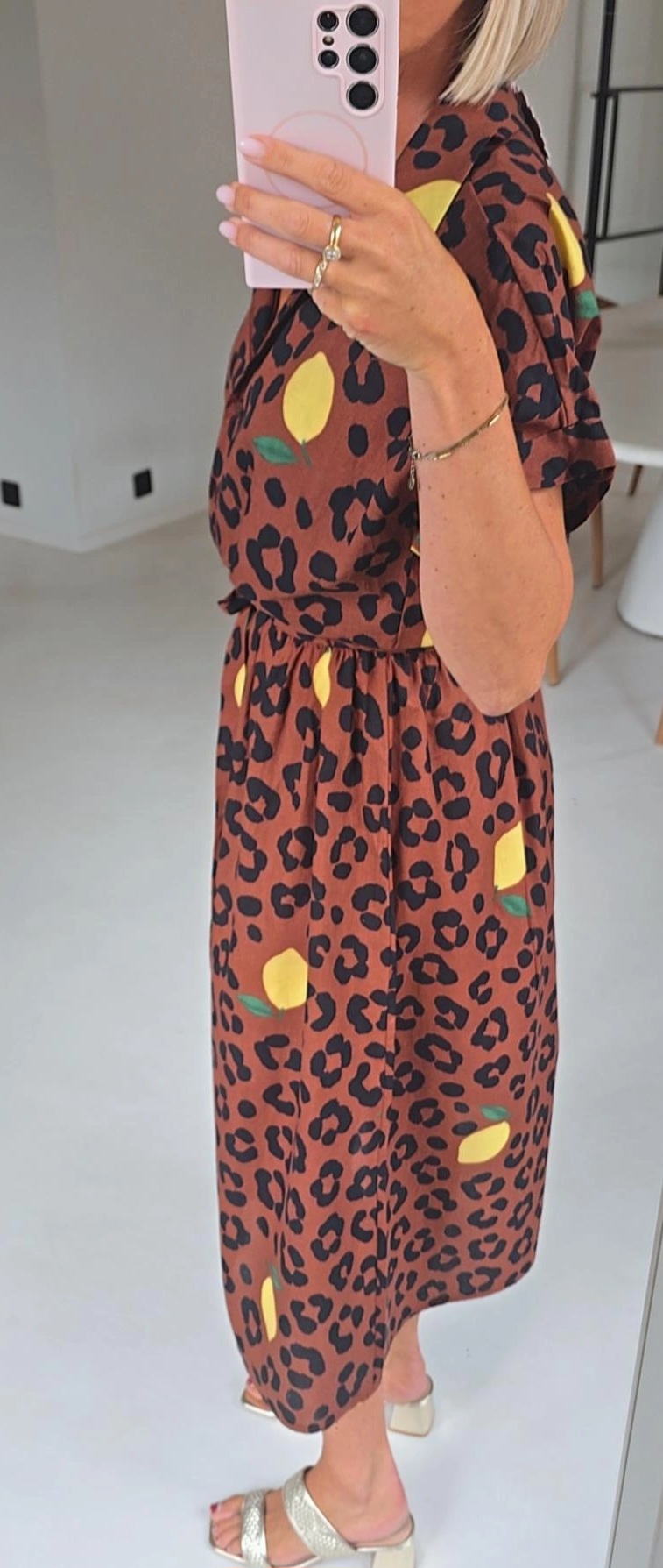 LEMON LEO maxi cotton dress