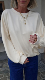 BASIC sweatshirt ecru