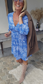 CERINNE viscose dress blue