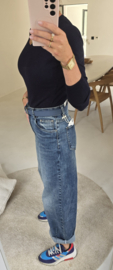 LOUISA barrel jeans mid blue