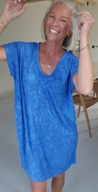 DIDI short terry dress kobalt blue