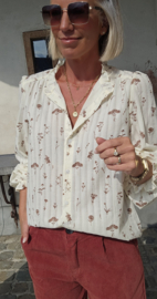 MISSIE cotton blouse terra