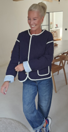 CARLOTTA cotton jacket navy