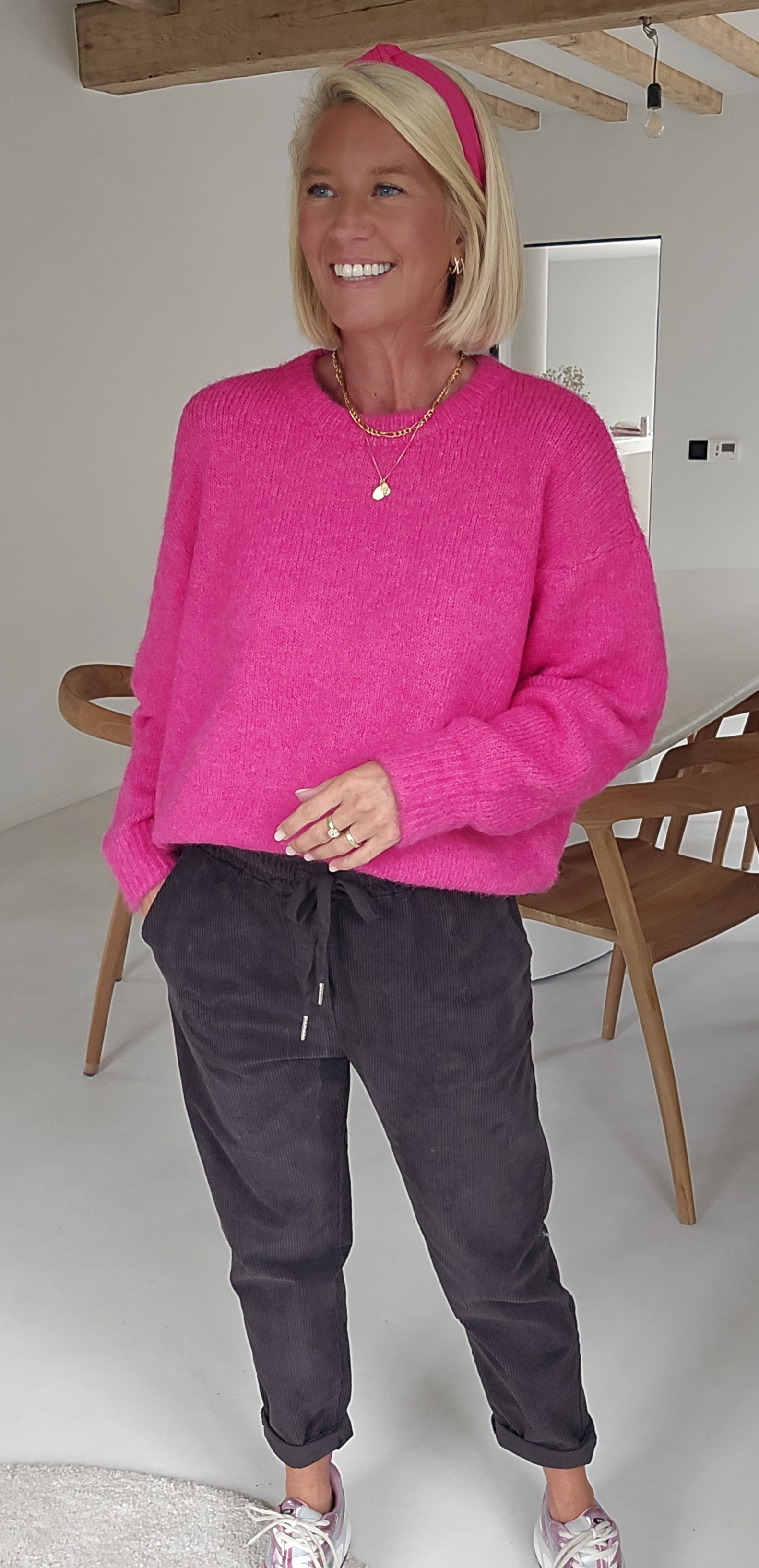 BEZIERS soft knit fuschia